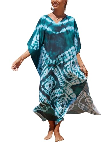 Kaftan Dresses for Women Plus Size Bathing Suit Cover up Caftan Maxi Beach Dresses