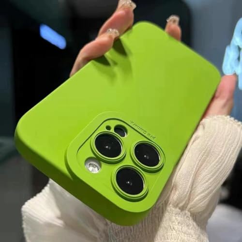 Coque silicone iPhone XR souple protection appareil photo antichoc vert