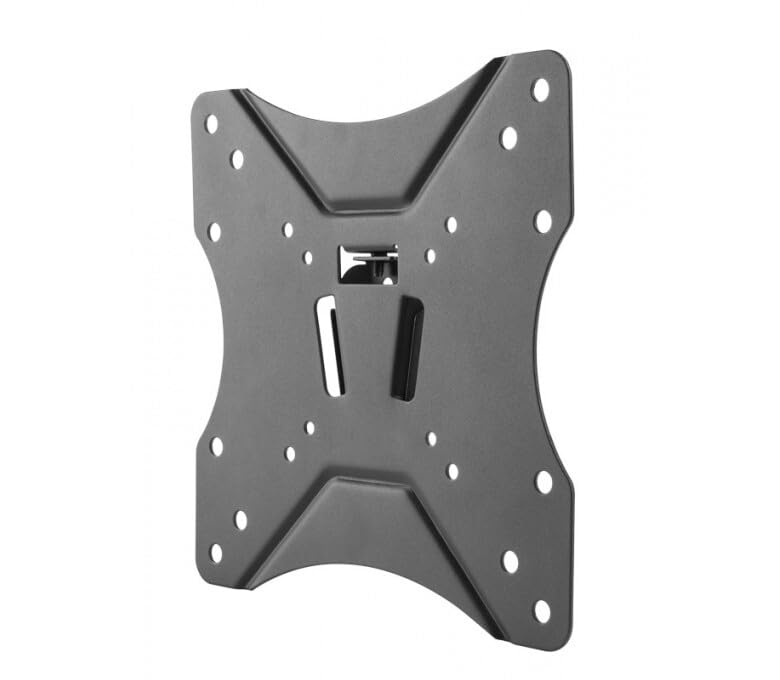 Soporte TV Fijo Negro de 23' a 42', Fabricado en Aluminio, Ideal para Montaje en Pared y optimización del Espacio en Salas de Estar.