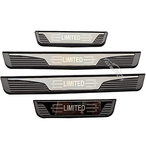 Car Door Entry Guard, For Toyota Tacoma 2016 2021 Kick Panels Guard Scuff Plate 4Pcs, Stainless Steel With Abs Car Door Sill Protector Cover, Automotive Interior Accessories #TOP5