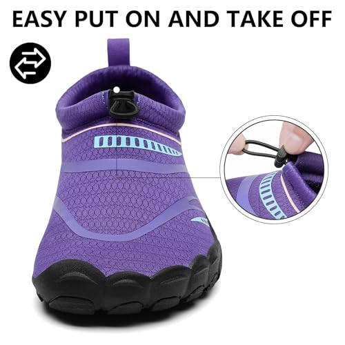 Image of Mishansha Womens Mens Water Swim Shoes Wide Toe Box Barefoot Shoes US Size 5.5-13.5 Women / 3-11.5 Men