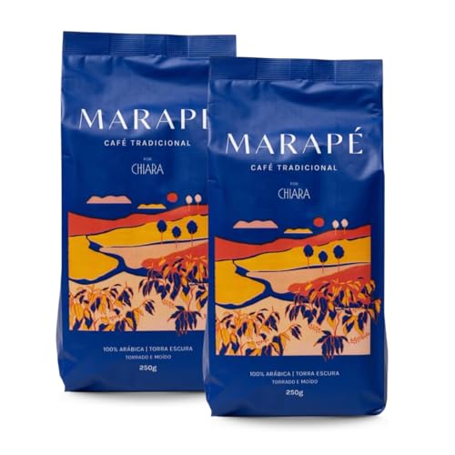 Café Marapé 100% Arábica Torrado e Moído 1KG (2 und. 500g) Café Marapé 100% Arábica Torrado e Moído 1KG (2 und. 500g)