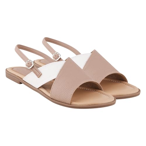 Image of SilverArrow womens Velisse Wedge Slides Sandals Open Toe Comfort Slip On Casual Daily Wear Flats