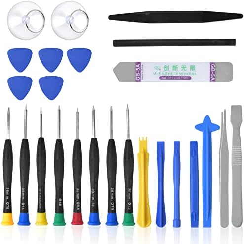 25 pcs Phone Repair Tool Kit,Repair Opening Tool,Precision Removal Cleaning Repair Kit with Screwdrivers and Opening Pry Tools,Universal Screwdriver for Phone Tablet Laptop Computer PC Game Console