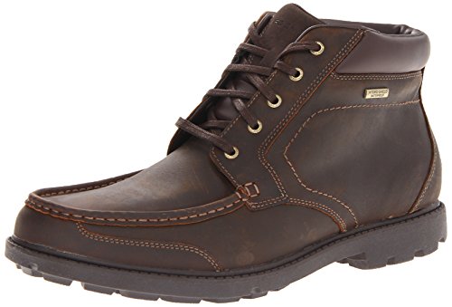 Rockport Men's Rugged Bucks Moc Boot Waterproof Dark Tan 12 M (D)-12 M