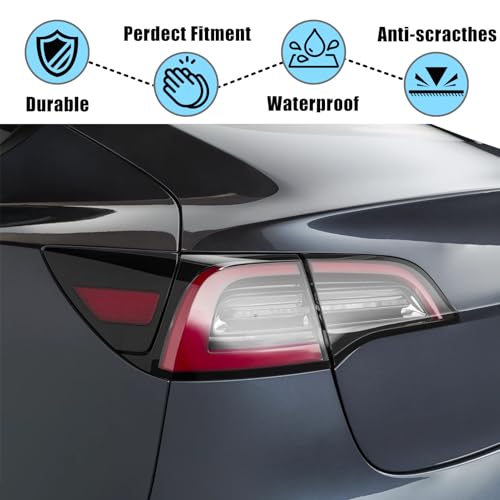 Image of Jaronx for Tesla Charging Port Cover Model 3 2017-2023 Model Y 2020-2023 | (NOT FIT 2024+), Rear Left Side Taillight Reflector for Tesla, Charging Port Covers Replacement 1084854-99-J