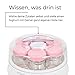 Exquisit Joghurt-Maker YM 3101 WEP | Joghurtbereiter | Joghurt selbst machen | 7 Portionsgläser á 200 ml | Spülmaschinen geeignet | Weiß-Pink