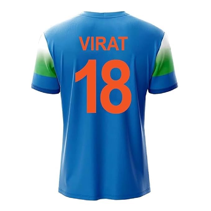 Image of New Jersey 2026 Virat 18 Jersey New 2026 for (Kids,Boys & Men)