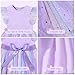 Toddler Girls Tulle Dress Summer Ruffle Sleeveless Baby Girl Fashion Tutu Dresses with Headband Princess Dress 2-6Y Purple