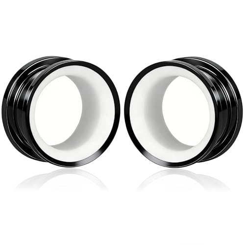 Maxbott �X�e�����X�X�`�[���C���[�Q�[�W 0G (8mm) - 5/8�C���` (16mm) �X�N�����[�o�b�N�C���[�g���l�� �_�u���t���A�C���[�G�L�X�p���_�[ �X�g���b�`�C���[�{�f�B�W���G���[�Z�b�g �j�����p 2��, 14mm(9/16"), �X�e����