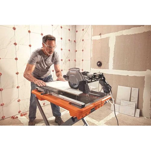 Tile Saw with Stand for Bathroom Renovation
