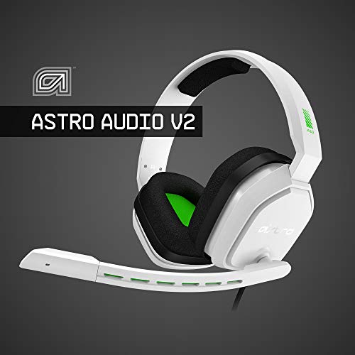 ASTRO Gaming A10 Cuffie Gaming Cablate con Microfono, Leggere e Resistenti, ASTRO Audio, Dolby ATMOS, Jack 3,5 mm, Xbox Series X|S, Xbox One, PS5, PS4, Nintendo Switch, PC, Smartphone - Bianco/Verde - Cuffia gaming - Immagine 3