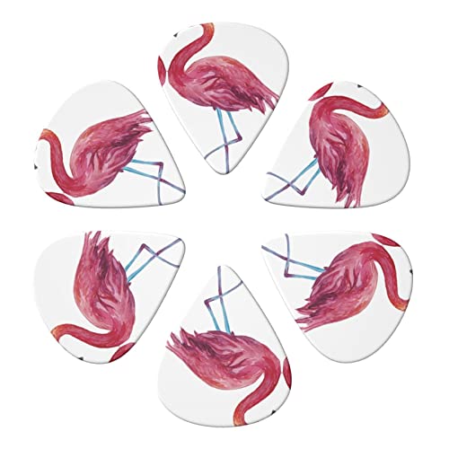 Flamants roses Lot de 6 médiators pour guitare acoustique, guitare électrique, basse, ukulélé – fins, moyens et épais. - Les Beatles, Paul McCartney, John Lennon, RIngo Starr, George Harrison Flamants roses Lot de 6 médiators pour guitare acoustique, guitare électrique, basse, ukulélé – fins, moyens et épais. – Image 5