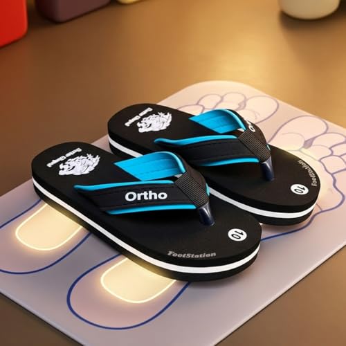 Image of Ortho Comfort Flip Flops, Multi Colour Combination, Comfortable Stylish Casual Boys Slipper | 2-10 Years. (Refer size chart in images)