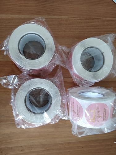 Image of JELLYBABY 3.8 Cm 500 Pcs 1.5In Handmade Tags For Packaging Thank You Labels For Small Business Wedding Birthday Party Envelope Seals Decorative Baking Packaging (Handmade With Love), 500 Labels