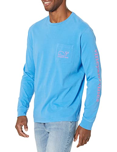 Image of vineyard vines Men's Long Sleeve Vintage Whale Pocket T-Shirt