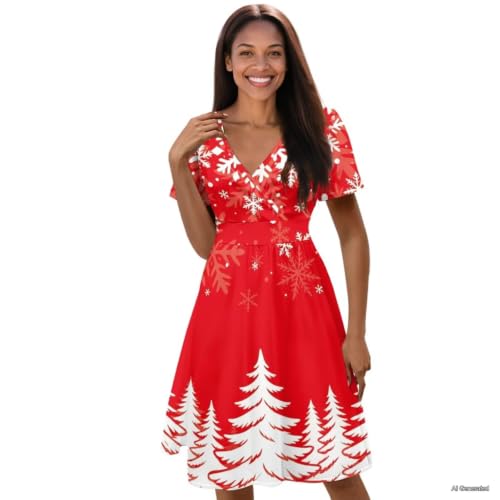 Image of Women's Summer Dresses Short Sleeve Formal Dresses with Pockets | Lightweight Quick‑Dry Soft Comfortable 2026 Fashion Dresses Loose Plus‑Size High‑Waisted