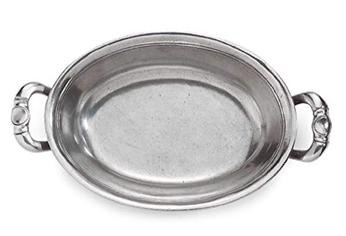 Arte Italica Peltro Oval Serving Bowl With Handles #TOP11