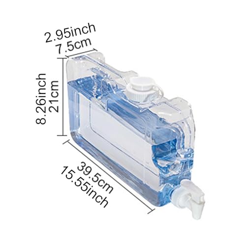 Contenedor de Agua Tanque con Grifo Cubo Multifuncional Jarra Portátil de Agua para Picnic Cocina Senderismo, 4L miniatura 3
