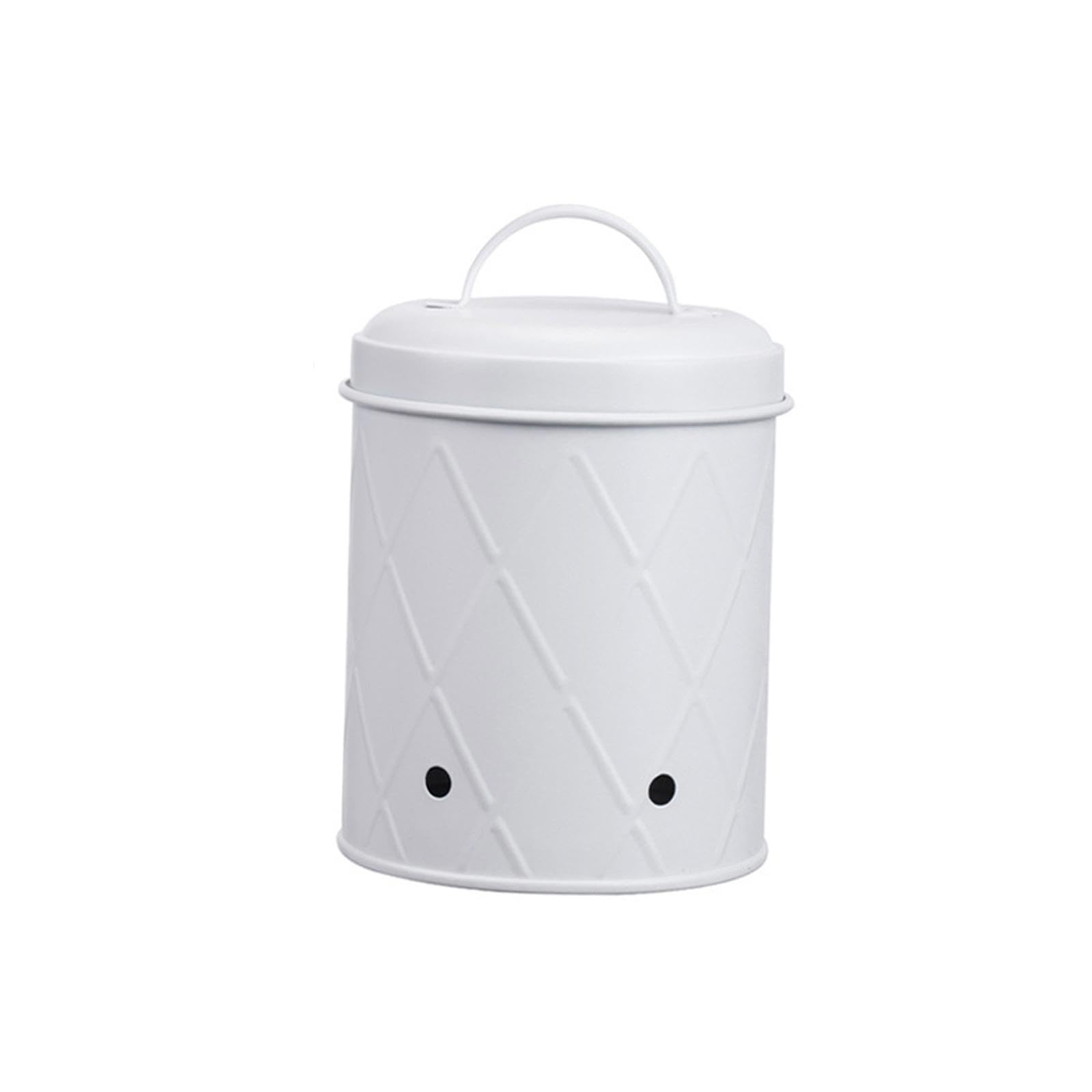 rockible Kartoffel Zwiebel Knoblauch Topf, Belüftete Metallbox, Gemüse Aufbewahrungsdose, Lebensmittelbehälter Eimer für Picknick, Outdoor, Langsames Kochen, C, Weißer Stil C