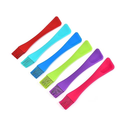 Totority 2pcs Silicone Pastry Brush Dual Spatula for Baking Non- to Clean Kitchen Gadgets for Spreading Butter Wash and Glazes