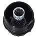 ONER Car Oil Filter Cap Assembly,Fit for Toyota Corolla Prius/Prius V Matrix Lexus CT200h 1.8L Engines, Replace#15620-37010,19185631, 917-039, ENP4118,