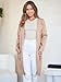 ANRABESS Womens Cardigan Sweater Open Front Knit Long Coatigan Dressy Casual Jacket Coat 2025 Fall Outfits Classy Clothes Khaki Large