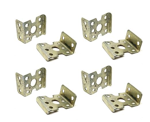 SP Electron Pack of 8 Pcs L Type BO Motor clamp for Motor Mounting, fiting and other industrial uses.
