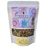 Smudging Herbs Spiritual Energy Cleansing Mix: Hand-Crafted 100% Organic White Sage, Sweet Grass, Palo Santo, Cedar Leaves Blend, Burning Sage Incense Loose, Shaman Tools, Altar Supplies (4 oz)