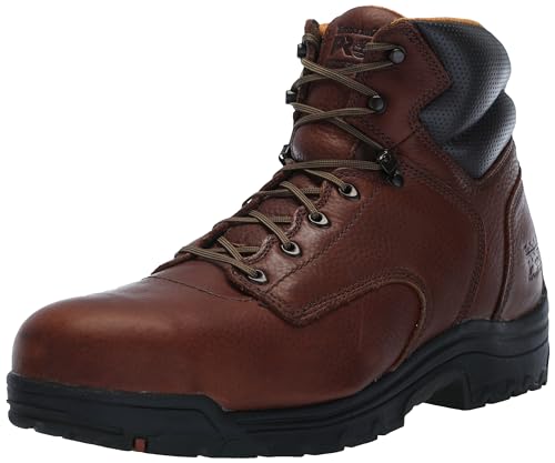 Timberland PRO Men's TiTAN 6 Inch Alloy Safety Toe Industrial Work Boot, Coffee Brown-2024 NEW, 9.5 W US
