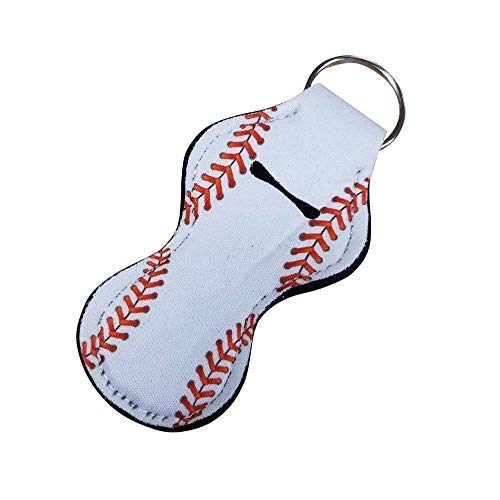 Baseball Keychain for Boy, Bulk Team Gift, Player Teen Eye Black Holder Key Chain - Set of 63