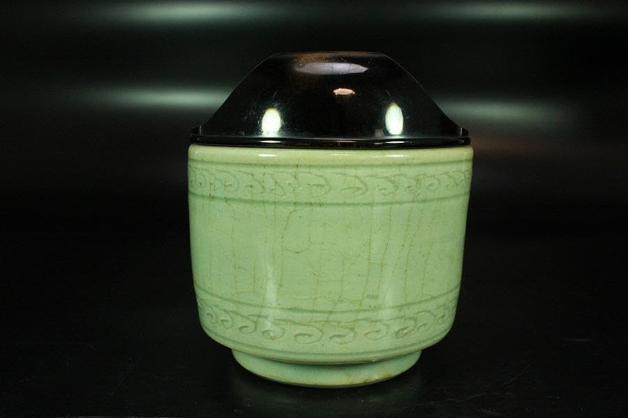 色絵 金襴手 雉子 香爐 共箱 仁清 模倣 陶香作 香炉 2350 九谷焼 雉子