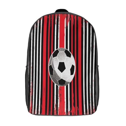 Sac à dos de football pour enfants 43 cm de style 3D souple idéal pour l'école et le voyage