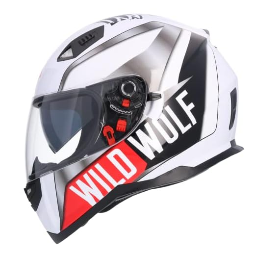 Shiro Casco Moto Integral ECE Homologado WILD WOLF SH881 EDICION LIMITADA XL casco con doble visera solar casco hombre casco mujer casco unisex