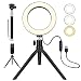 Produktbild LED Ringlicht, 6" Ringleuchte mit Stativ, Selfie Licht mit Handyhalterung, 3 dimmbare Lichtmodi und 10 Helligkeitsstufen, für Selfie, Vlog, Live-Stream, YouTube und Videoaufnahme