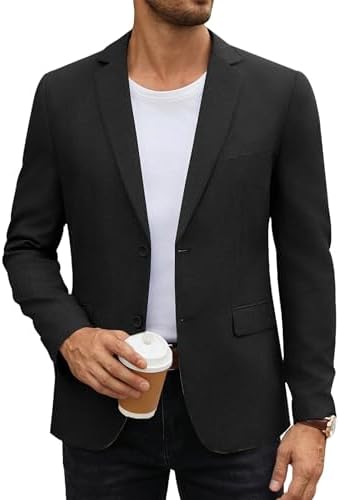 COOFANDY Men's Casual Blazer Lightweight Unlined Sport Coat Regul...