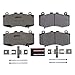 PowerStop Front Brake Pads For Dodge Durango 2021 |Durango 2023-25 |Jeep Grand Cherokee 2018-21 - Z26 Carbon-Fiber Ceramic Brake Pads With Installation Hardware, Z26-6006