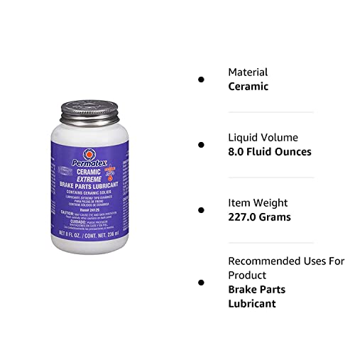 Permatex Ceramic Extreme Brake Parts Lubricant (8 Fl Oz.) #TOP4