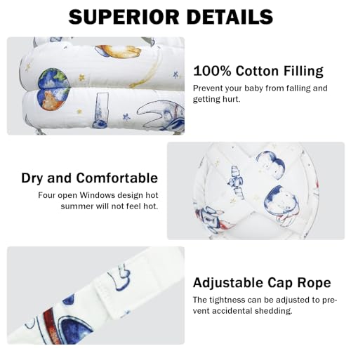 Image of Baby Head Protector Baby Helmet for Crawling Walking, No Bumps Safety Head Adjustable Protective Cap for Walking, Playing (Style 5)