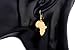 24k Gold Plated Brass Africa Map Dangle Earring