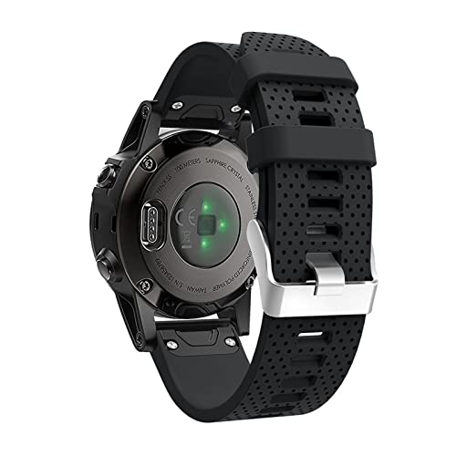 Bracelet silicone Garmin Fenix 7S et 5S violet interchangeable - 4