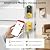 SMONET Smart Lock Front Door with Handle, Keyless Entry Door Lock Set, Fingerprint Smart Deadbolt with App Bluetooth, Electronic Keypad Auto Lock Compatible with Alexa, Gold