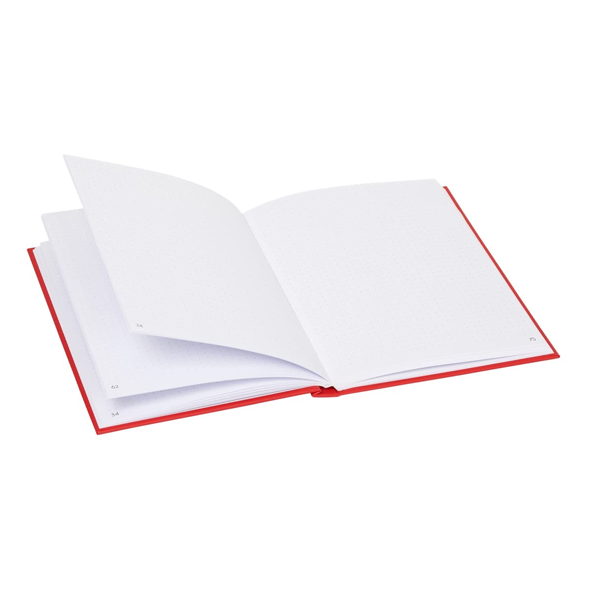 Draeger Paris Notebook with Dots, Bullet journal, red, A5, Red and Gold - Image 2