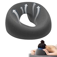 KUWUNG Massagekissen Kopf Loch, Massage Kopfstütze für Bett, Memory-Schaum Gesichtskissen mit Loch, Massage Kopfstütze Für Schreibtische, Spa, Salon, Massagebett