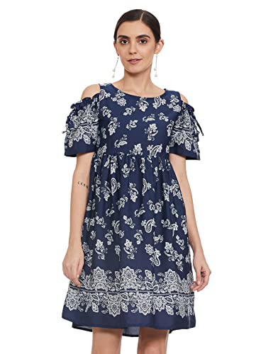 Image of Styleville.in Women's Rayon Skater Knee-Length Dress