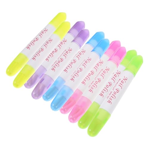Beatifufu Set of 10 Nail Polish Remover Pens Nail Edges Corrector Tool Refillable