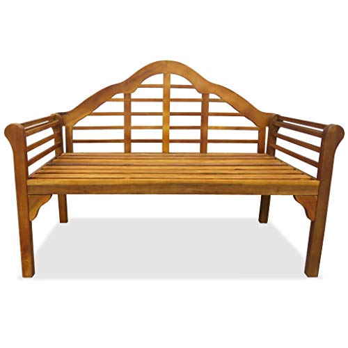 Tidyard Garden Bench, 2 pessoas Banco de jardim Pátio Parque, Jardim, Varanda 134,9 cm Madeira de ac