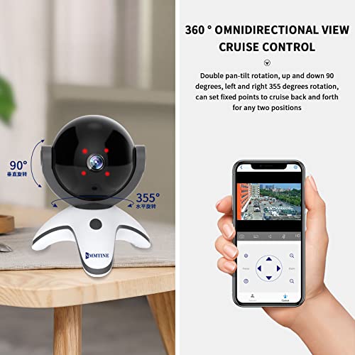 N_Eye Indoor Security Camera, 4K 8Mp Cameras For Home Security, 2.4/5Ghz Wifi Smart Pet Camera, Baby Monitor With Two-Way Audio,Night Vision,Motion Detection #TOP2