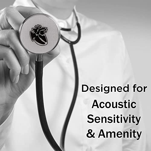 Image of Dr. Tech Cardiology Gold Black Stethoscope Heart Beat Monitoring Chest Piece Medical Instrument for Doctors, Nurses (Black & Golden)