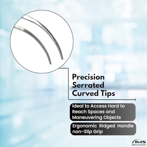 Multifunction Lab Tweezers Narrow Micro Point Fine Serrations Stainless Steel Forceps - 10